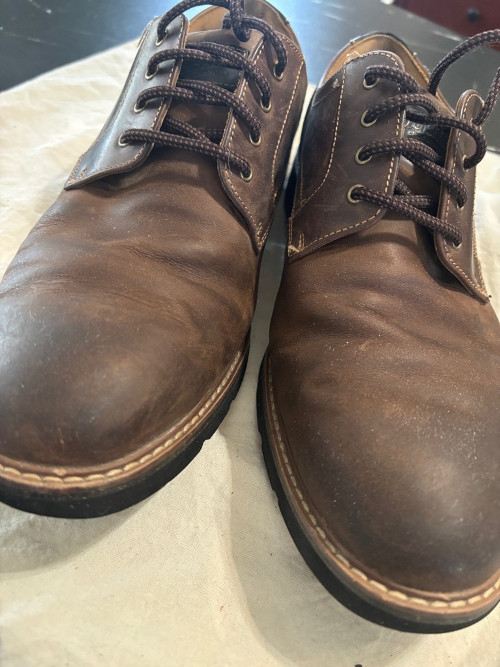 Florsheim Brown Leather Lace-Up Casual Oxfords